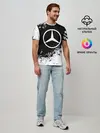 Мужская базовая футболка / Mercedes abstract sport