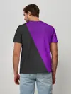Мужская базовая футболка / Purple Smile