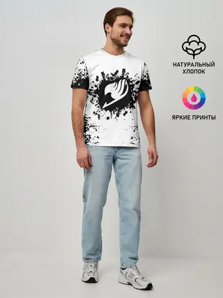 Мужская базовая футболка / Хвост Феи монохромный