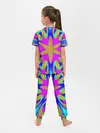 Детская пижама с брюками / Неоновый фрактал