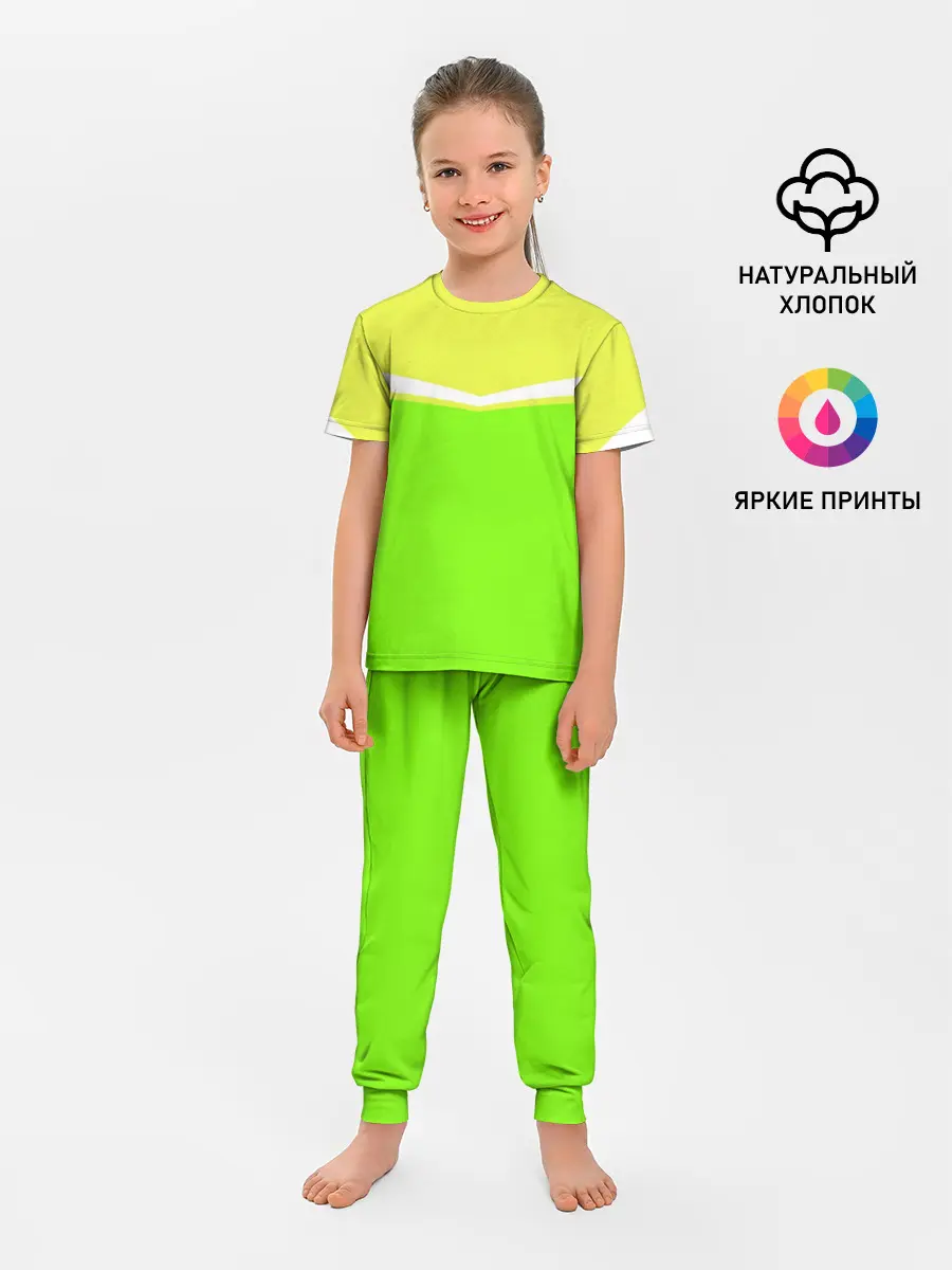 Детская пижама с брюками / Угол зеленый