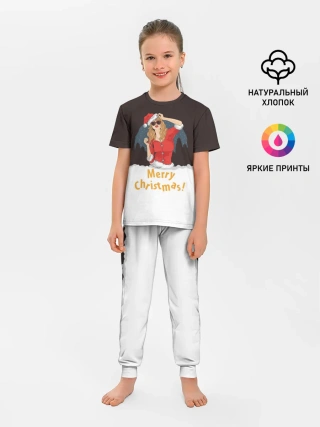 Детская пижама с брюками / Снегурка