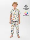 Детская пижама с брюками / Цветочный орнамент