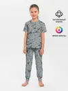 Детская пижама с брюками / Каменные лица 3D МЕМ 2020