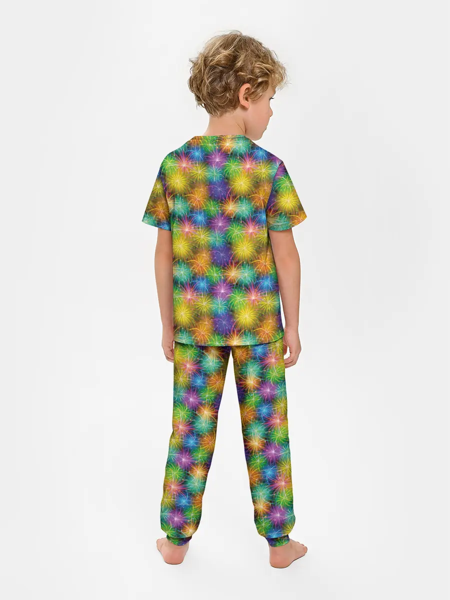 Детская пижама с брюками / Праздничный Салют