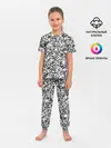 Детская пижама с брюками / Пиксельный Узор