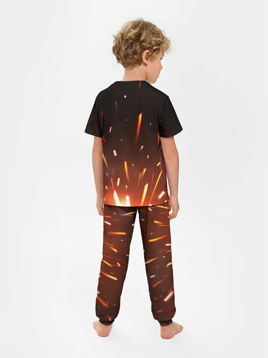 Детская пижама с брюками / Скелет из Вальхейма