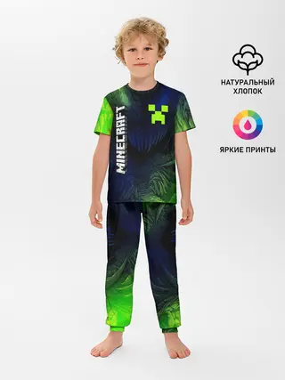 Детская пижама с брюками / MINECRAFT / МАЙНКРАФТ