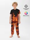 Детская пижама с брюками / Огонь с искрами
