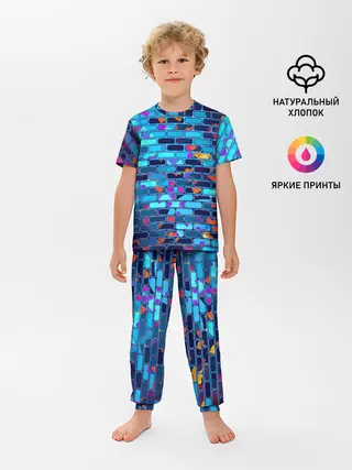 Детская пижама с брюками / Кирпичики.