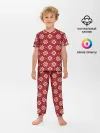 Детская пижама с брюками / Снежный орнамент