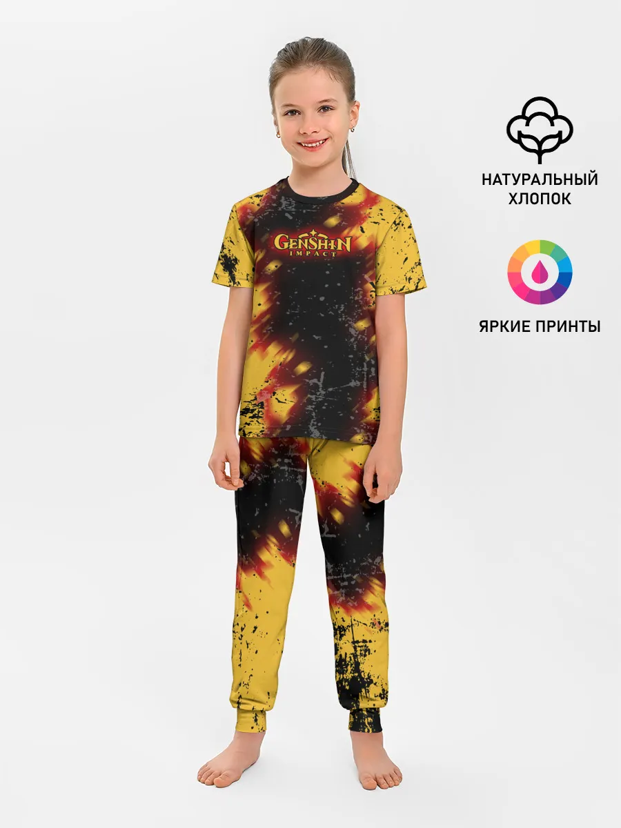 Детская пижама с брюками / Genshin Impact: Аниме.