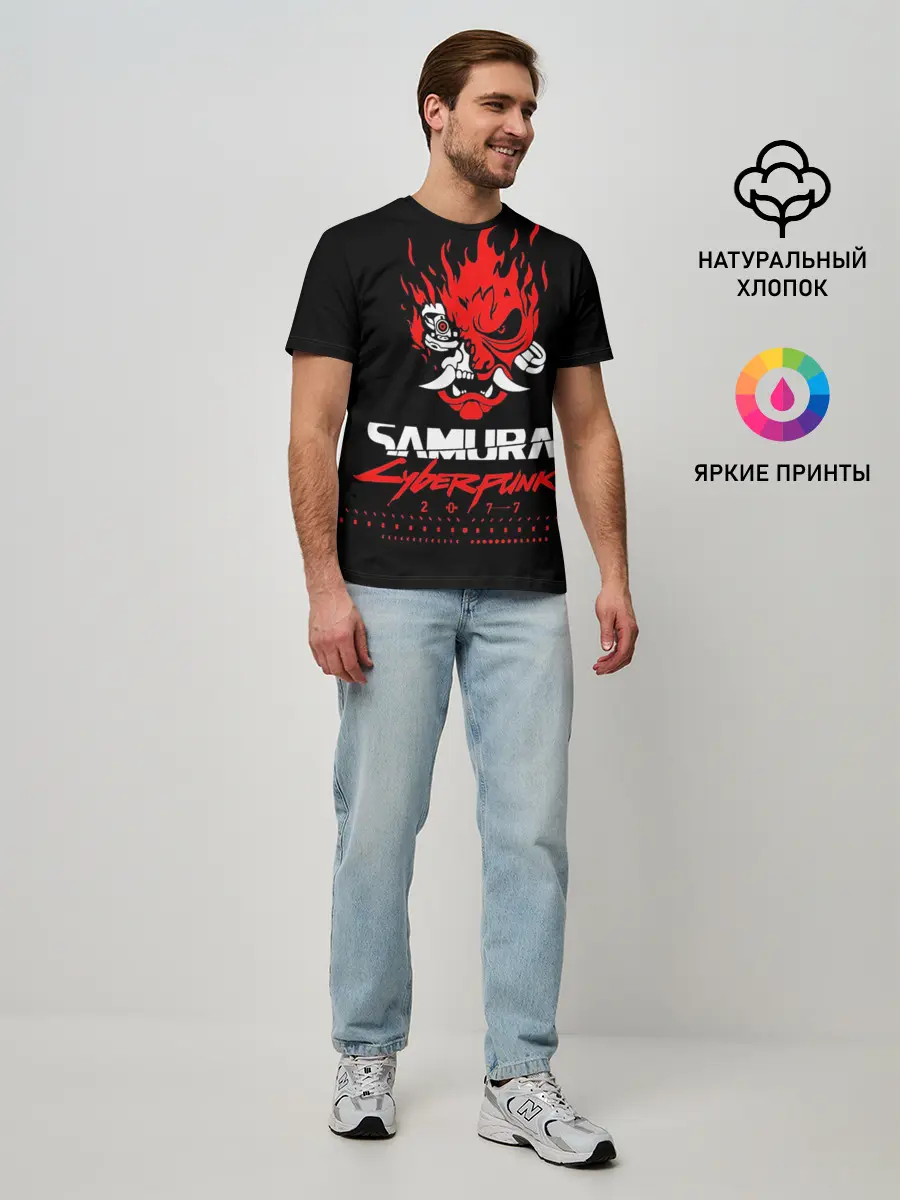 Мужская базовая футболка / Cyberpunk 2077