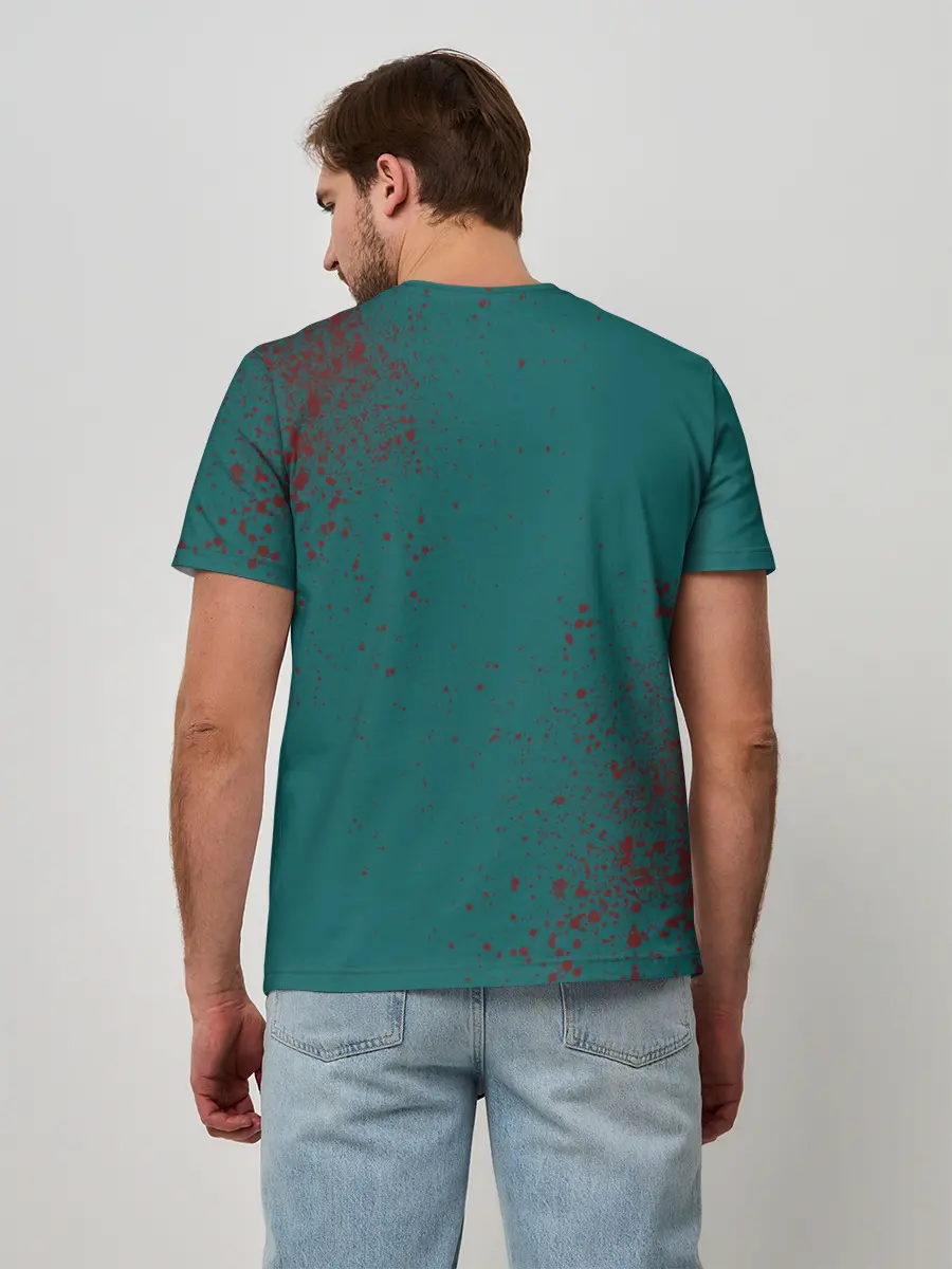 Мужская базовая футболка / ИГРА В КАЛЬМАРА ПЕРСОНАЖ 456