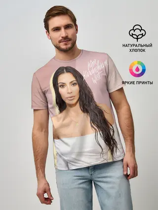 Мужская базовая футболка / Ким Кардашьян