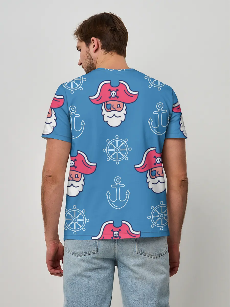 Мужская базовая футболка / Пиратский арт