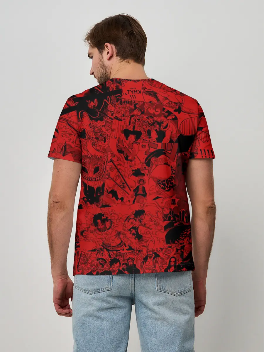 Мужская базовая футболка / Манки Д. Луффи, One Piece