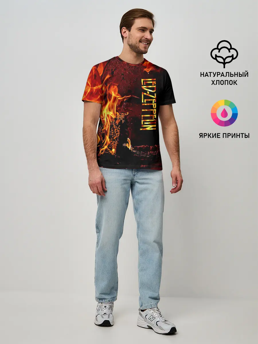 Мужская базовая футболка / Led Zeppelin