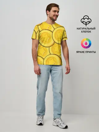 Мужская базовая футболка / МОНЕТКИ