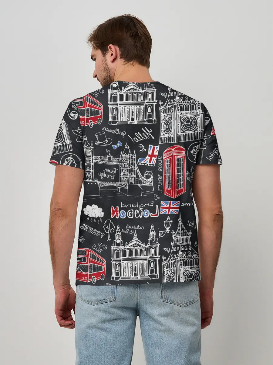 Мужская базовая футболка / Лондон