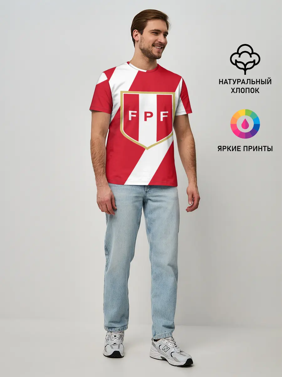 Мужская базовая футболка / Сборная Перу