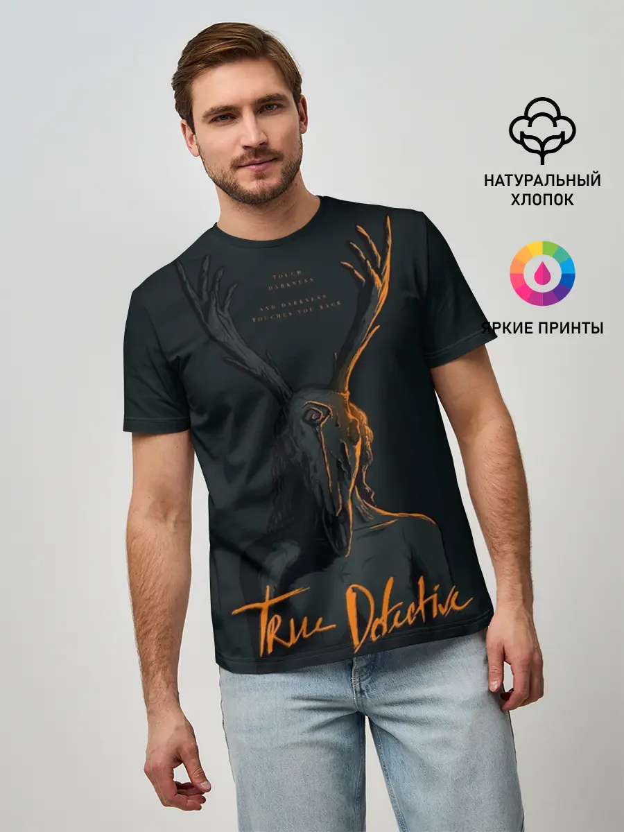 Мужская базовая футболка / True Detective