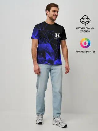 Мужская базовая футболка / HONDA