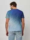 Мужская базовая футболка / Текстура. Оттенки льда
