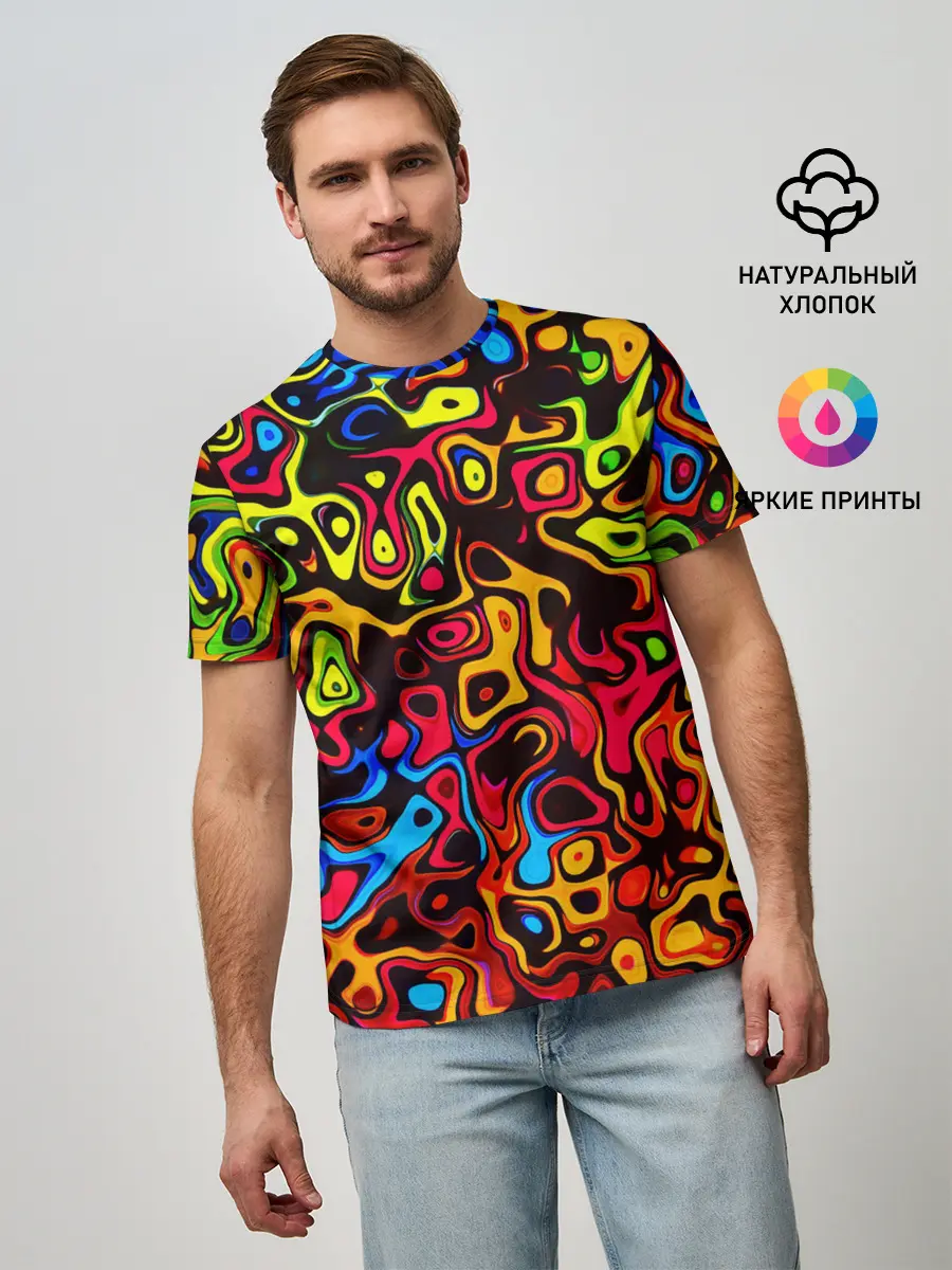 Мужская базовая футболка / LIQUID