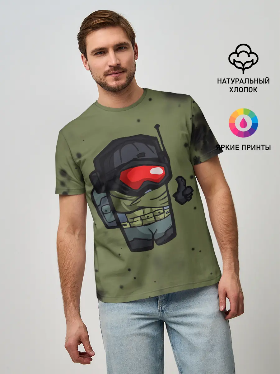 Мужская базовая футболка / AMONG US & CALL OF DUTY