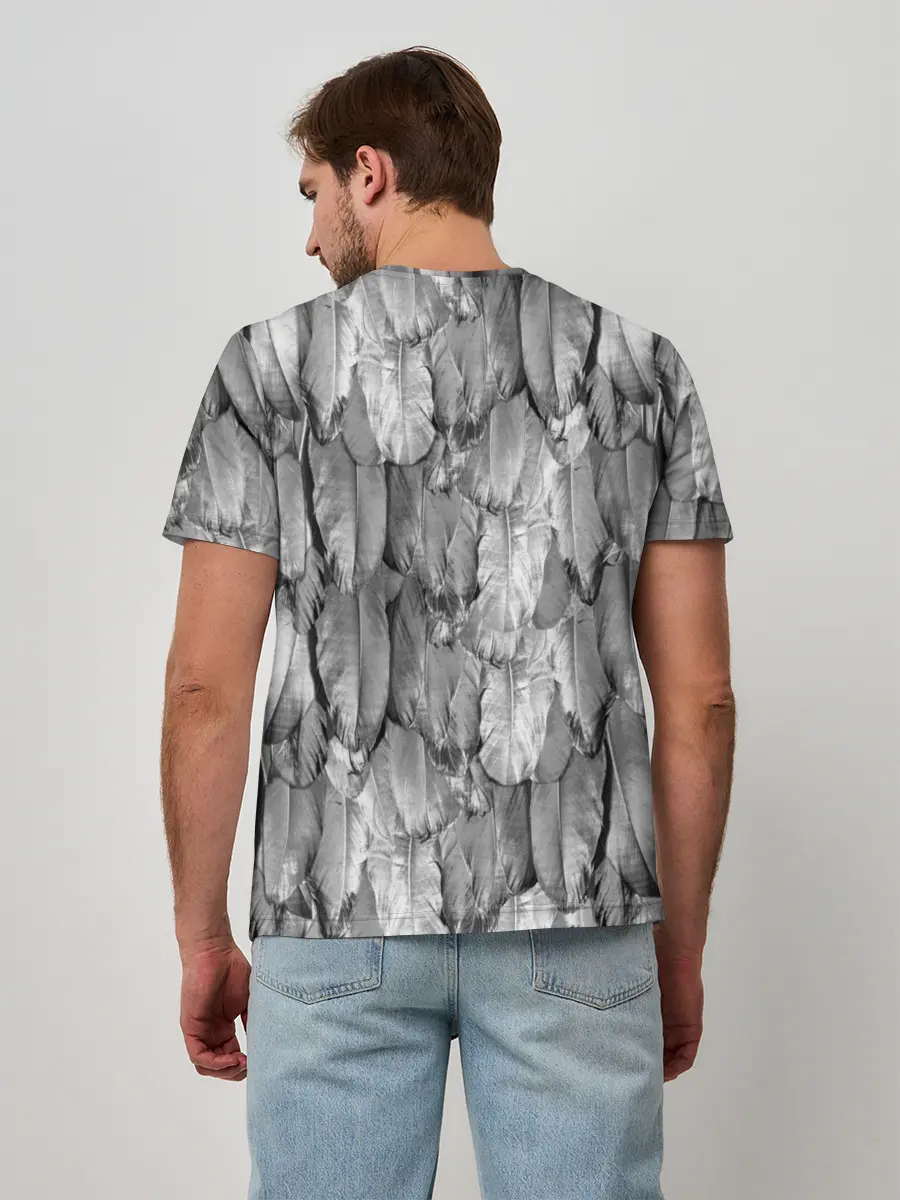 Мужская базовая футболка / White Raven