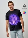Мужская базовая футболка / BITCOIN IN HAND | БИТКОИН