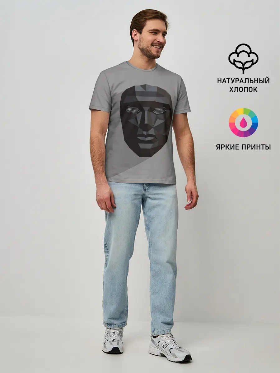 Мужская базовая футболка / ИГРА В КАЛЬМАРА РАСПОРЯДИТЕЛЬ | SQUID GAME