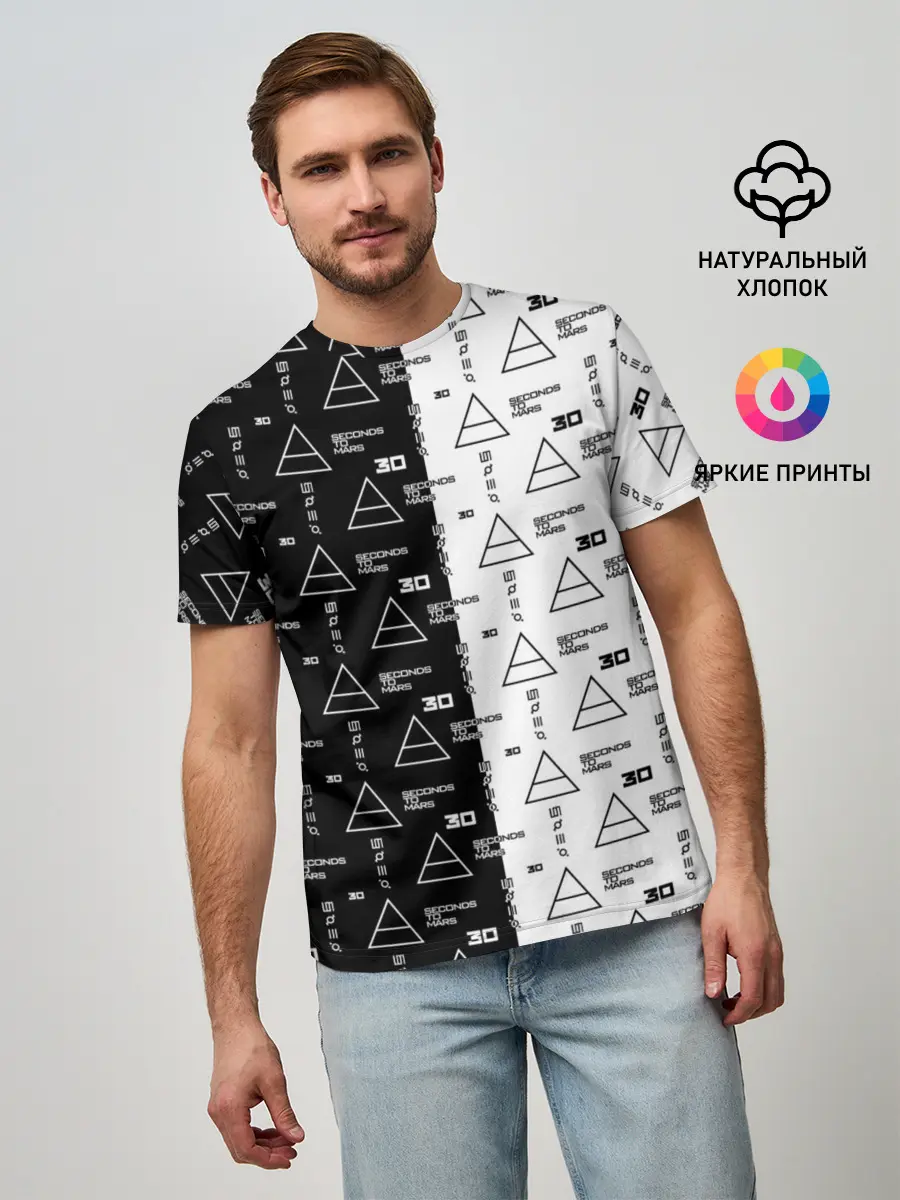 Мужская базовая футболка / 30 Seconds to Mars