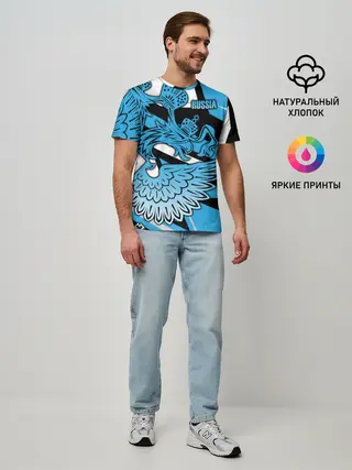 Мужская базовая футболка / RUSSIA Lifestyle