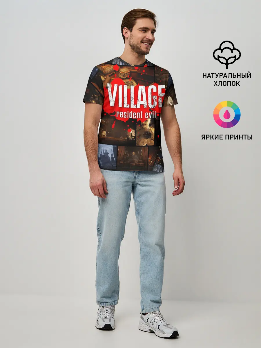 Мужская базовая футболка / RESIDENT EVIL 8 VILLAGE