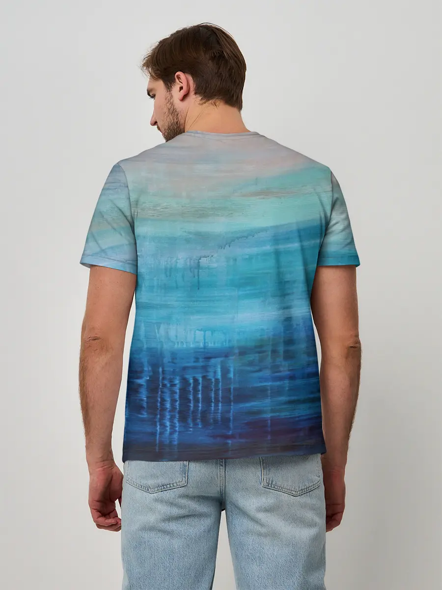 Мужская базовая футболка / Небесные потеки