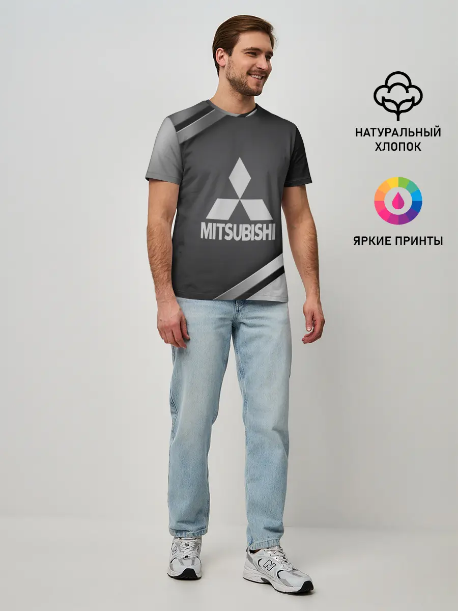 Мужская базовая футболка / MITSUBISHI SPORT