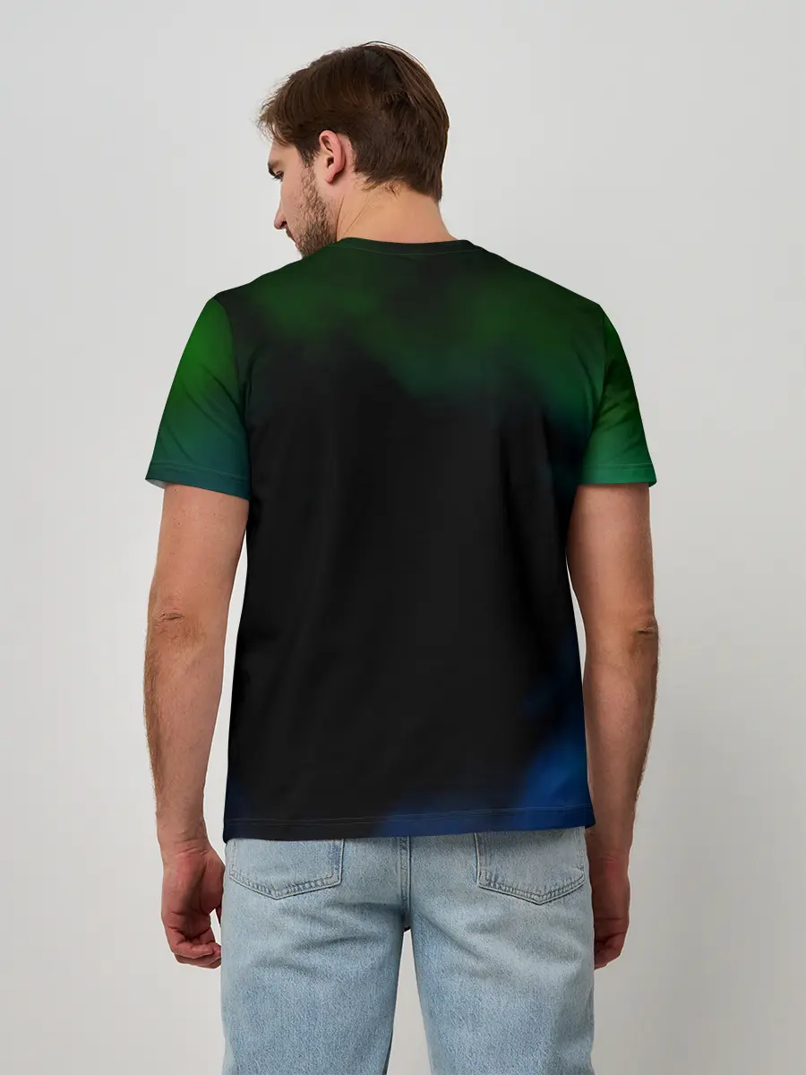 Мужская базовая футболка / Гию и Танджиро Kimetsu no Yaiba