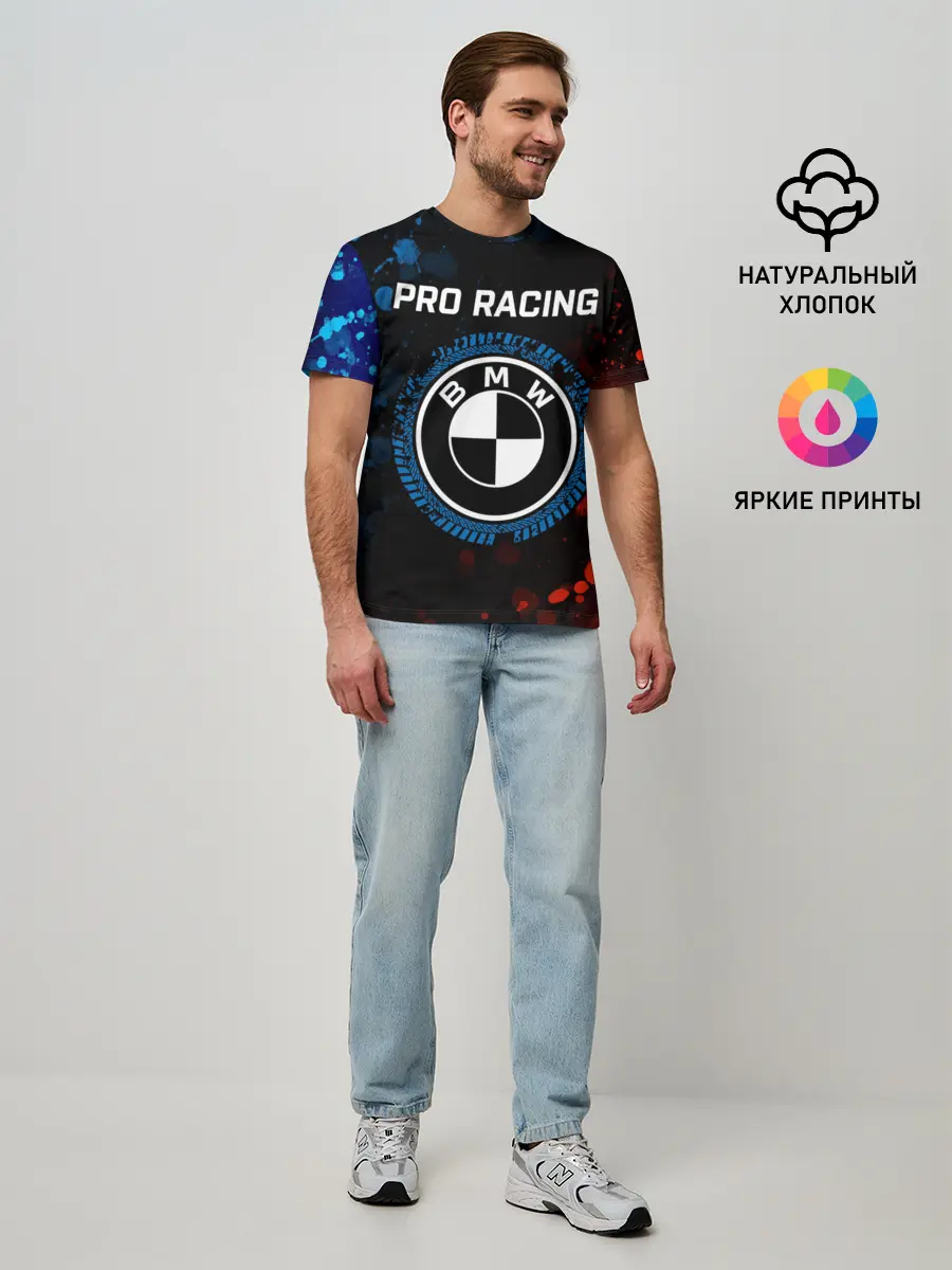 Мужская базовая футболка / БМВ - Racing