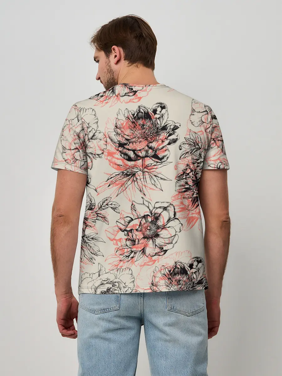 Мужская базовая футболка / Цитаты Льва Толстого