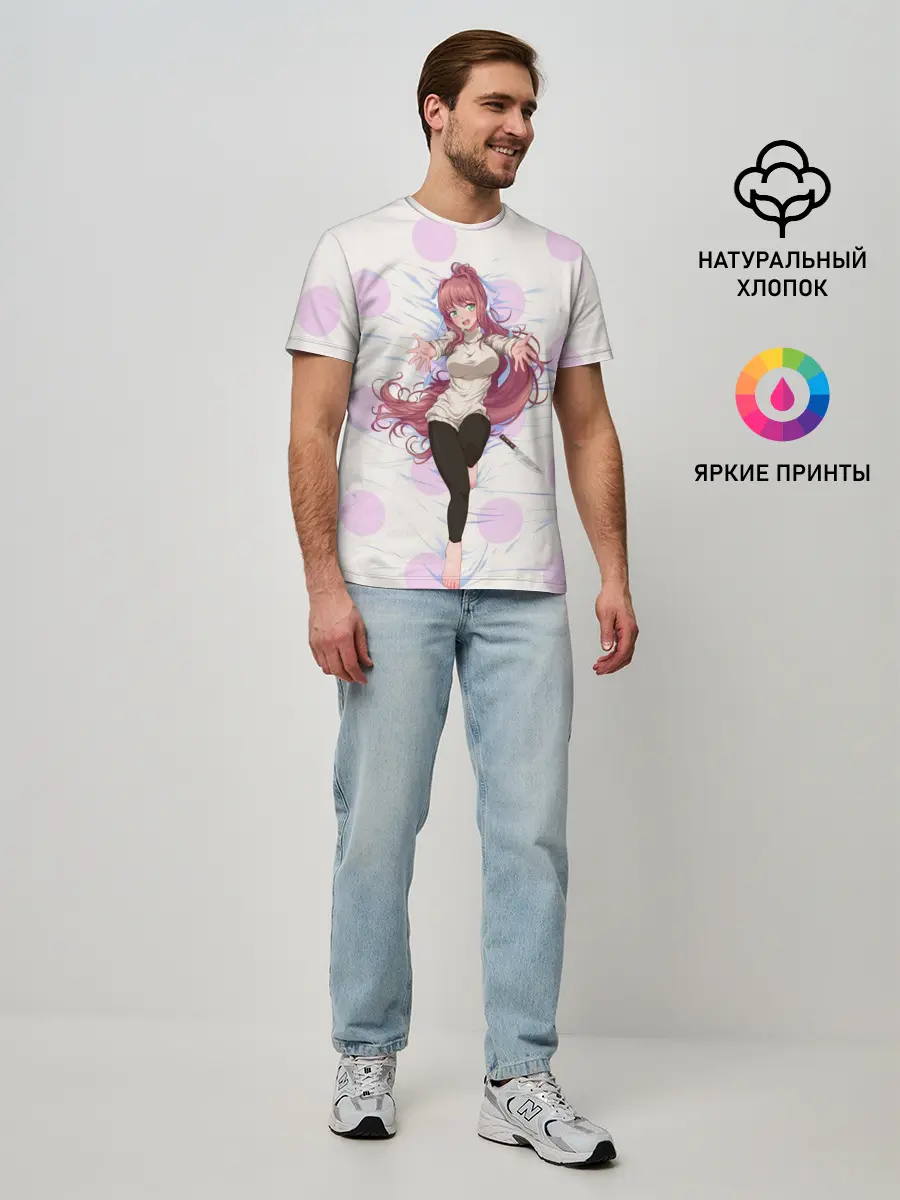 Мужская базовая футболка / Doki Doki | Monika | Моника