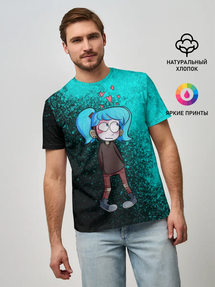 Мужская базовая футболка / Sally face