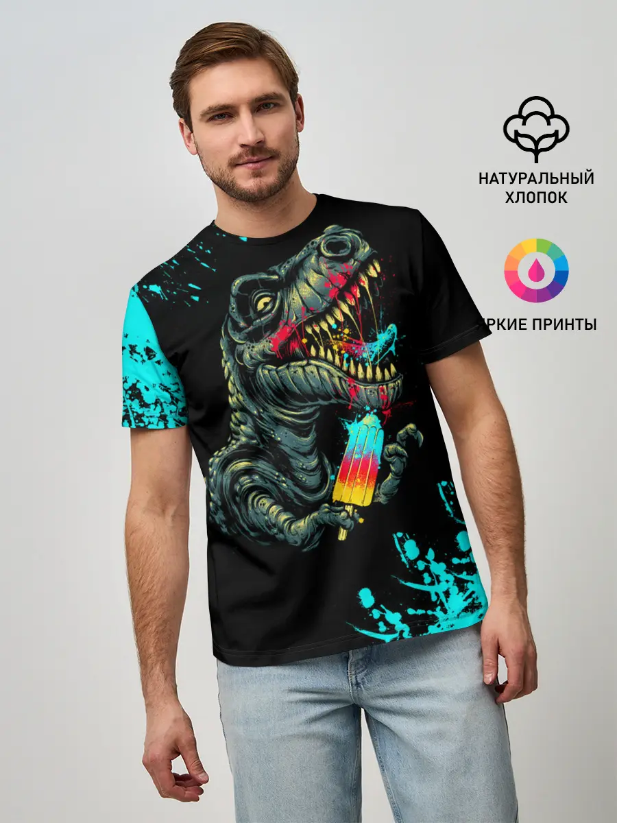 Мужская базовая футболка / Godzilla