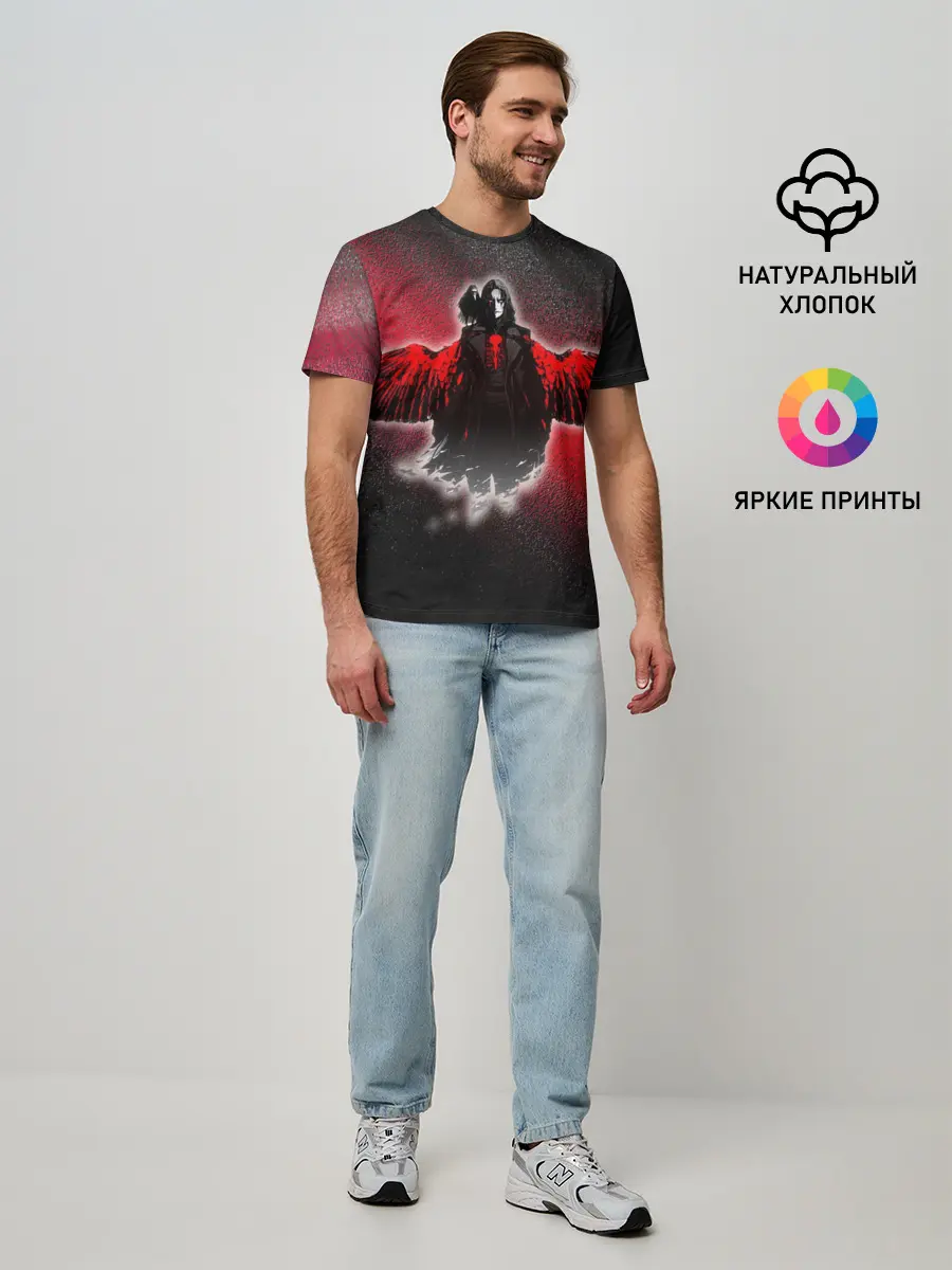 Мужская базовая футболка / Ворон