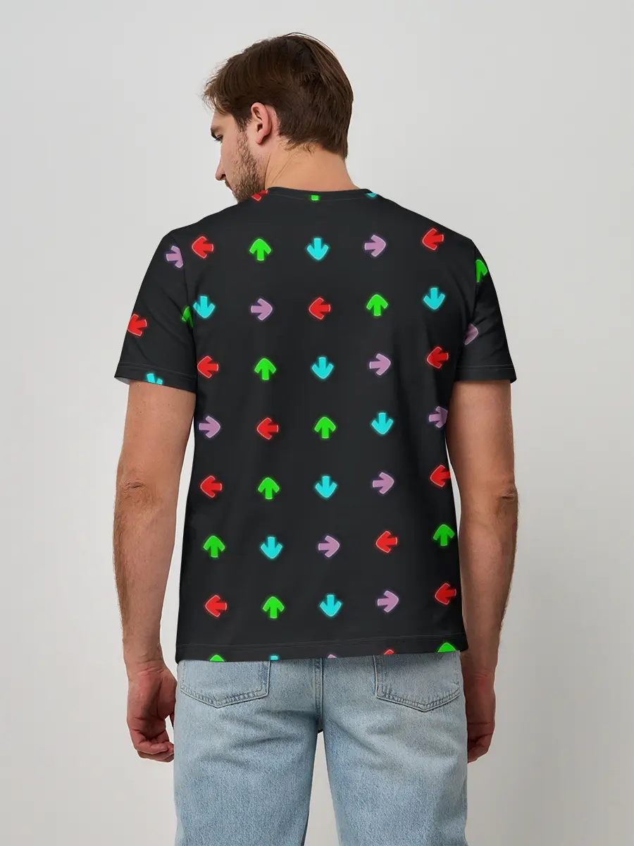 Мужская базовая футболка / Friday night funky arrows