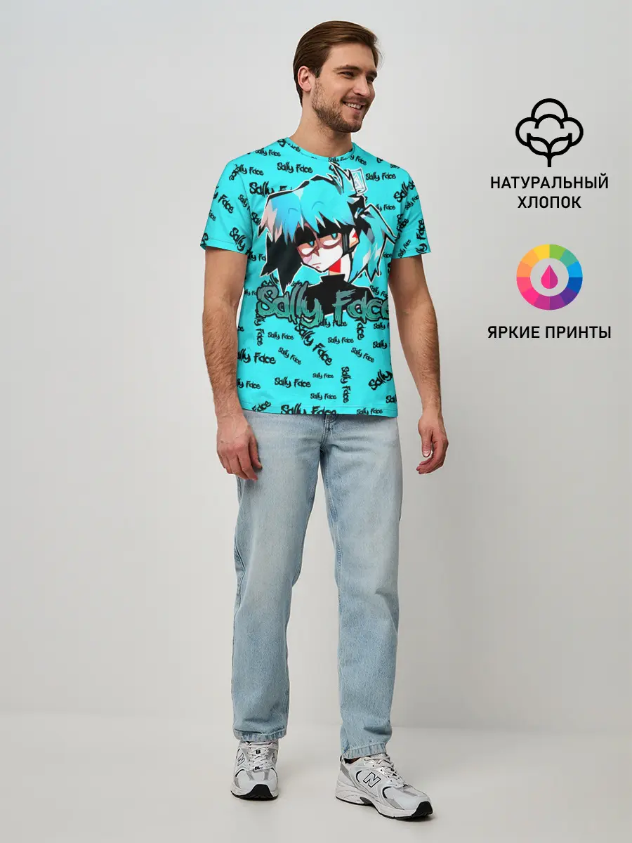 Мужская базовая футболка / Sally Face