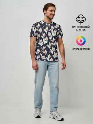 Мужская базовая футболка / ЯТО БЕЗДОМНЫЙ БОГ