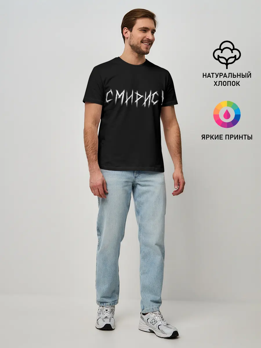 Мужская базовая футболка / Смирись