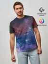 Мужская базовая футболка / Glitch space
